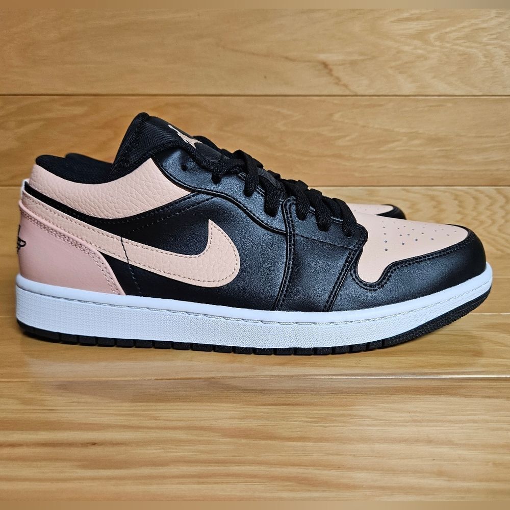 Air Jordan 1 Low Black Artic Orange White Mens Shoe Sneaker 553558-034